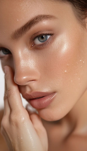 Close-up of healthy skin texture representing strong skin barrier and natural glow.
