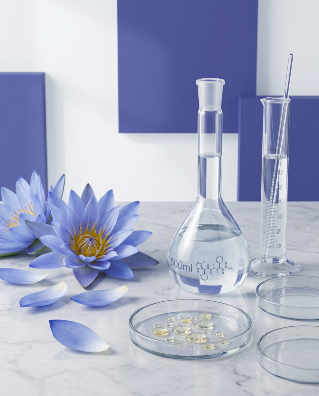 The Climate-Smart Guide: How to Fix Sticky, Dull Skin in Indian Summer and Monsoon Humidity 3 blue lotus extract antioxidant skincare.jpg
